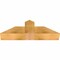 Ekena Millwork Portland Rough Sawn Timber Gable Bracket, Western Red Cedar, 36"W x 12"H x 6"D x 6"F, 8/12 Pitch GBW036X12X0606POR00RWR - alternate 3